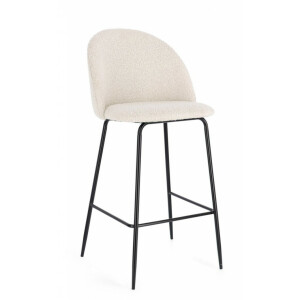 Set 2 scaune bar negru ivoire Carry 51x55x105 cm