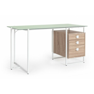 Birou sticla mdf otel Thomas 142x69x76 cm