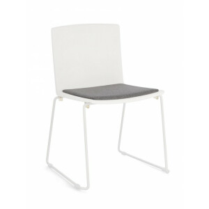Set 4 scaune alb gri Giulia 43.5x50x79 cm