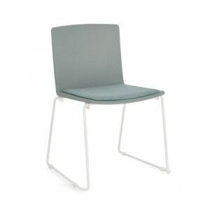 Set 4 scaune alb verde Giulia 43.5x50x79 cm
