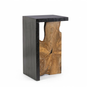 Masuta lemn negru maro Sherwood 35x30x60 cm