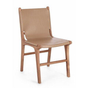 Set 2 scaune lemn piele naturala Eugenie 46x59x85 cm