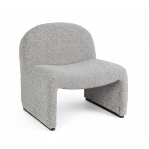 Fotoliu textil gri Bassilla 71x69x72.5 cm