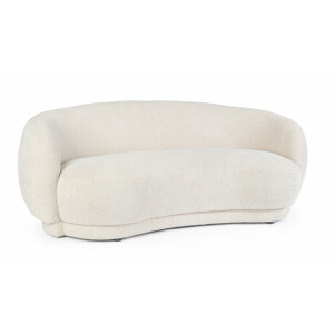 Canapea textil crem Tecla 191x93x73 cm