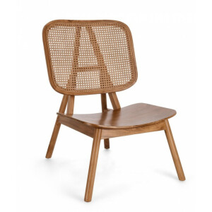 Fotoliu lemn rattan maro Yves 67x80x91.5 cm