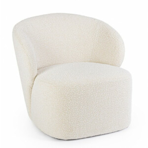 Fotoliu textil crem Babila 79.5x75.5x72 cm