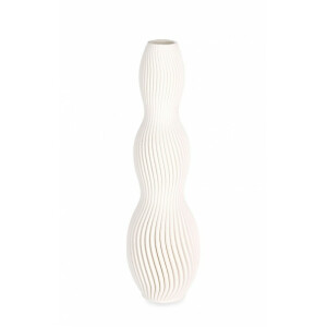 Vaza flori ceramica bej Svenna 10.5x32.5 cm