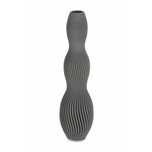 Vaza flori ceramica gri Svenna 10.5x32.5 cm
