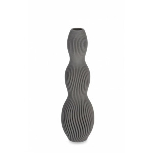 Vaza flori ceramica gri Svenna 9x28 cm