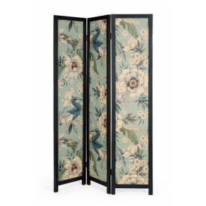 Paravan decorativ lemn bambus Maylin 120x2x180 cm
