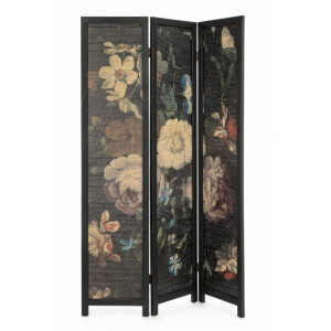 Paravan decorativ lemn bambus Sayuri 120x2x180 cm