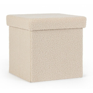Taburet textil bej Joris 38x38x38 cm