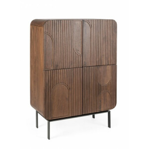 Comoda 4 usi lemn mango maro Orissa 90x42x120 cm