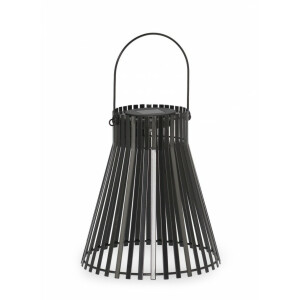 Set 4 lampi solare otel negru 24x26-38 cm