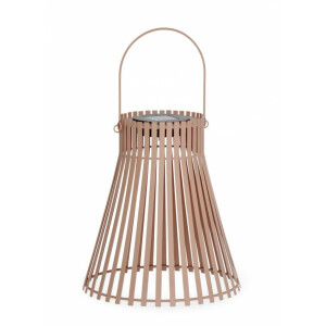 Set 4 lampi solare otel caramiziu 24x26-38 cm