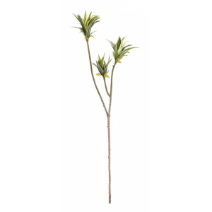 Set 3 crengute artificiale verzi 102 cm