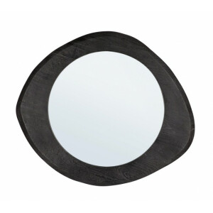 Oglinda perete lemn negru Erin 70x3x60 cm