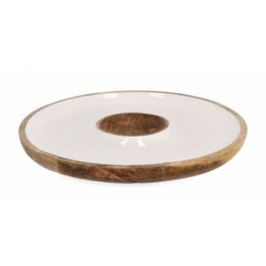 Platou lemn Knossos 39x4 cm