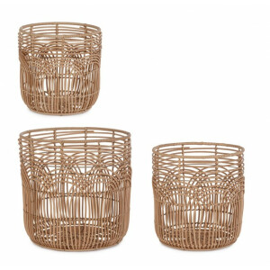 Set 3 cosuri natur Sherley 30x30 cm, 35x35 cm, 40x40 cm