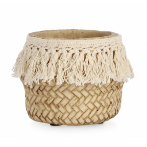 Ghiveci flori ciment natur Paraguay II 10x8 cm