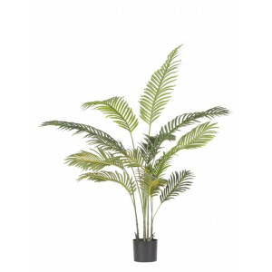 Planta artificiala verde in ghiveci 14 frunze 90x120 cm