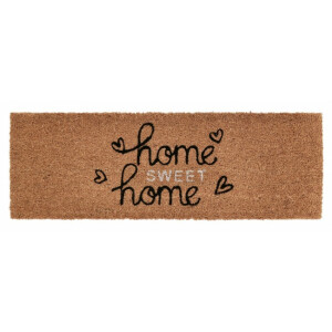 Covoras intrare casa natur negru alb Home 25x75x1.5 cm