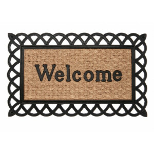 Covoras intrare casa natur negru 45x75x0.8 cm