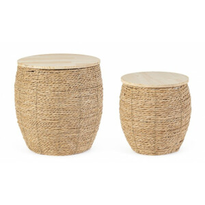 Set 2 cosuri depozitare natur Shakir 30x32 cm, 42x41 cm