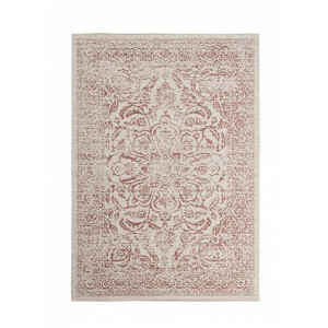 Covor textil bej rosu Nora 160x230x0.3 cm