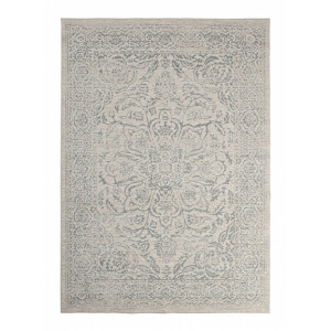 Covor textil crem albastru Nora 200x290x0.3 cm