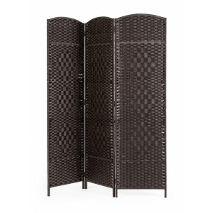 Paravan bambus hartie neagra Shana 150x6x180 cm