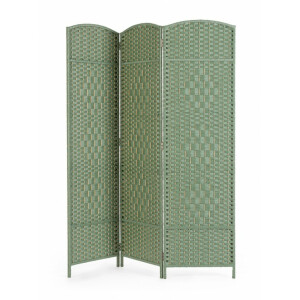 Paravan bambus hartie verde Shana 150x6x180 cm