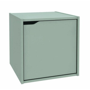 Raft pardoseala cu usa mdf verde 35x35x35 cm