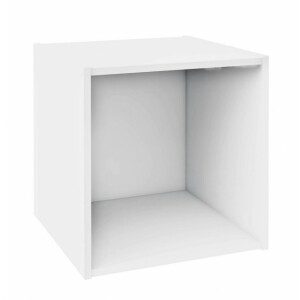 Raft pardoseala mdf alb 35x35x35 cm