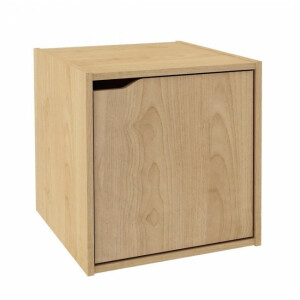 Raft pardoseala cu usa mdf natur 35x35x35 cm