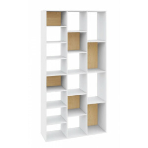 Biblioteca mdf alb natur Arctic 92x30x178 cm