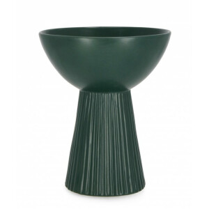 Vaza flori portelan verde Aulis 16x20 cm