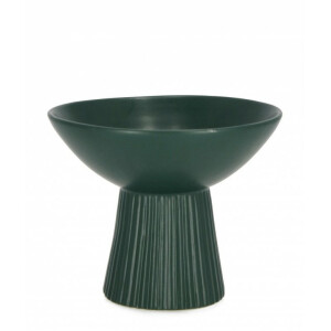 Vaza flori portelan verde Aulis 18x15 cm