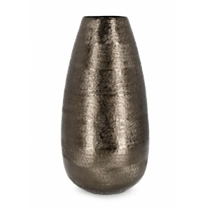 Vaza flori aluminiu negru 20x40 cm