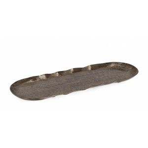 Tava decorativa aluminiu negru 40x13.5x2 cm