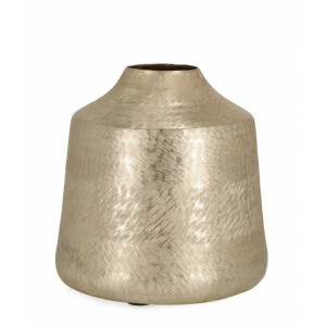 Vaza flori aluminiu auriu Svas 22.5x21 cm