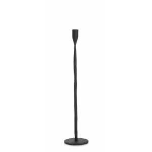Sfesnic lumanare metal negru Tehri 10.5x50 cm