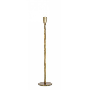 Sfesnic lumanare metal auriu Tehri 10.5x50 cm