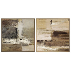 Set 2 tablouri canvas abstract 60x2.5x60 cm x2