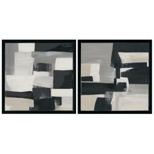 Set 2 tablouri canvas abstract 40x4x40 cm x2