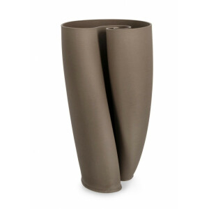 Vaza flori ceramica taupe Maeli 20x23x33.5 cm