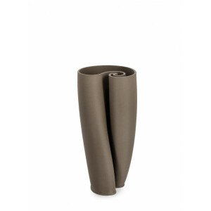 Vaza flori ceramica taupe Maeli 13x26.5 cm
