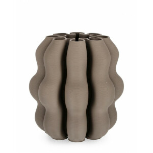 Vaza flori ceramica taupe Haylee 26x25 cm