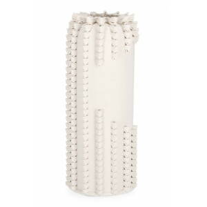 Vaza flori ceramica bej Reena 12x29 cm