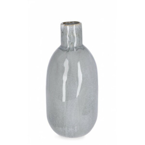 Set 6 vaze flori ceramica albastra Iku 13.5x29 cm